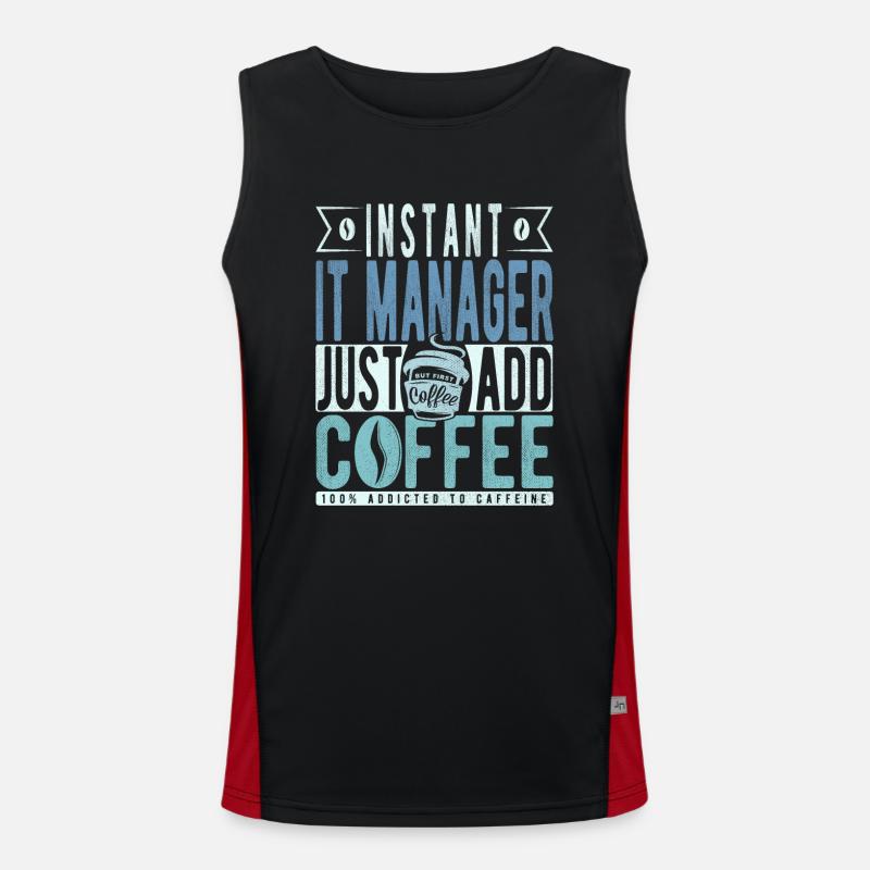 Instant It Manager n’a qu’à ajouter du café Débardeur respirant contrasté Homme 