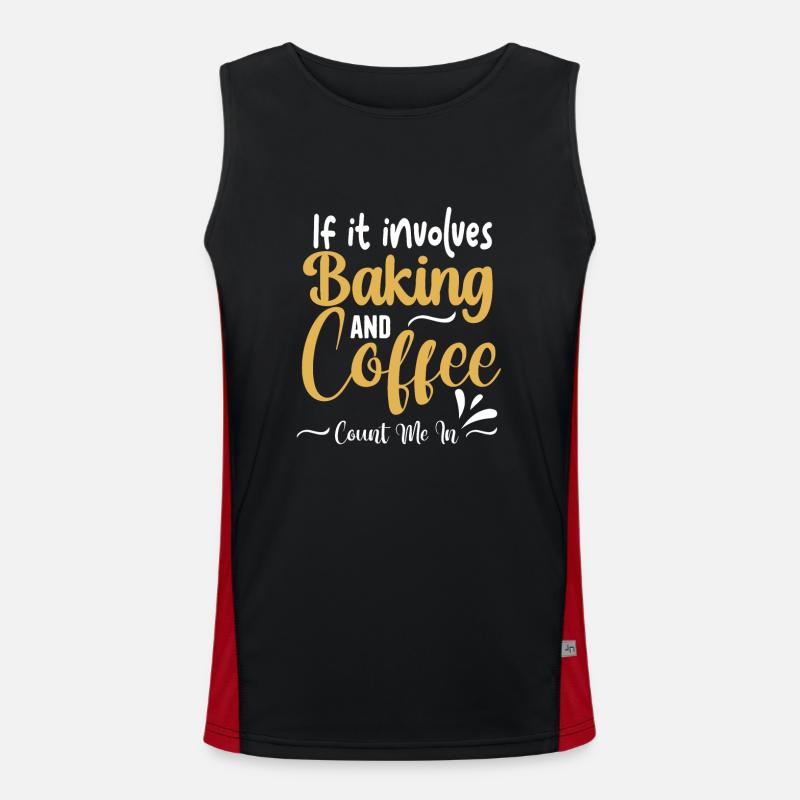 Baking Pun Bake Cook Chef Baker Funktionelles Kontrast-Tank Top für Männer 