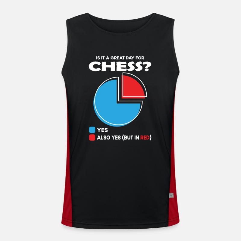 Is it a great Day for chess Men's Functional Contrast Tank Top 