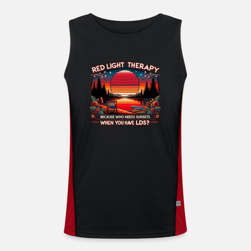Red Light Therapy Low-level laser therapy for the Men's Functional Contrast Tank Top 