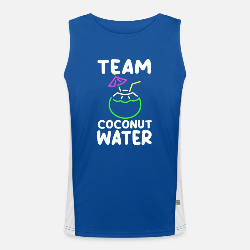 Team Coconut Water Men's Functional Contrast Tank Top 