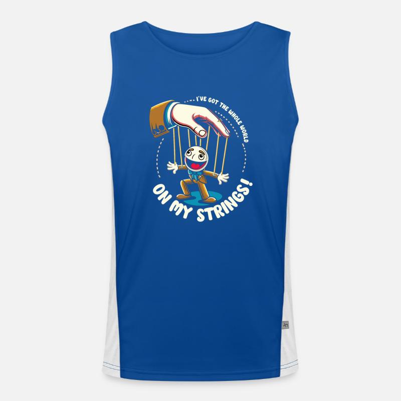 Puppet Mastery Shadow Play Bauchredner-geschenk Funktionelles Kontrast-Tank Top für Männer 