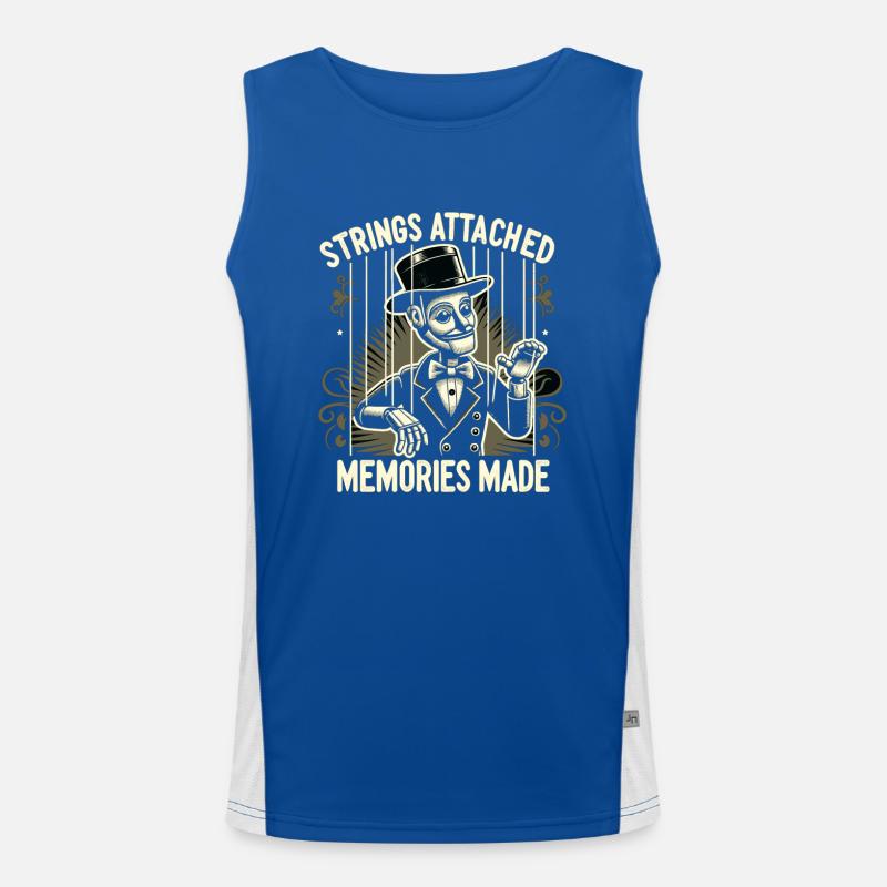 Puppet Mastery Shadow Play Bauchredner-geschenk Funktionelles Kontrast-Tank Top für Männer 