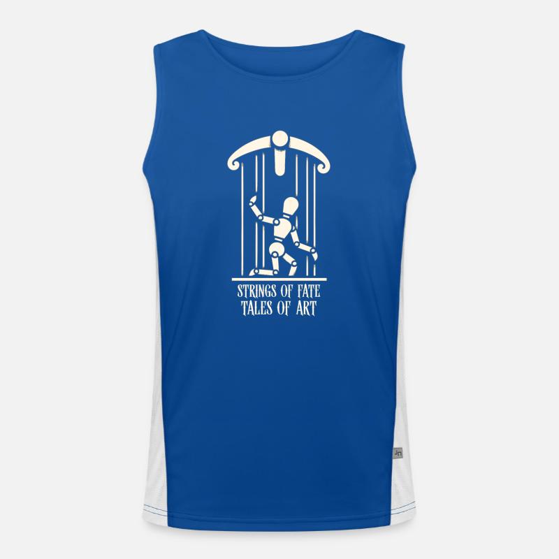 Puppet Mastery Shadow Play Bauchredner-geschenk Funktionelles Kontrast-Tank Top für Männer 