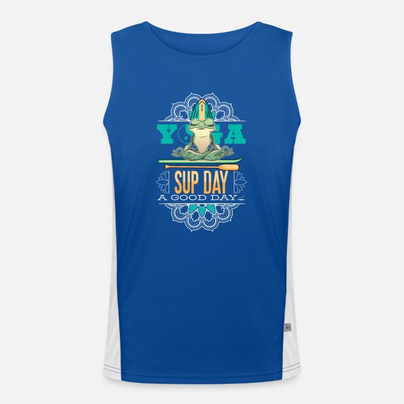 SUP paddleboarding Stand Up Paddle paddling Yoga Funktionelles Kontrast-Tank Top für Männer 