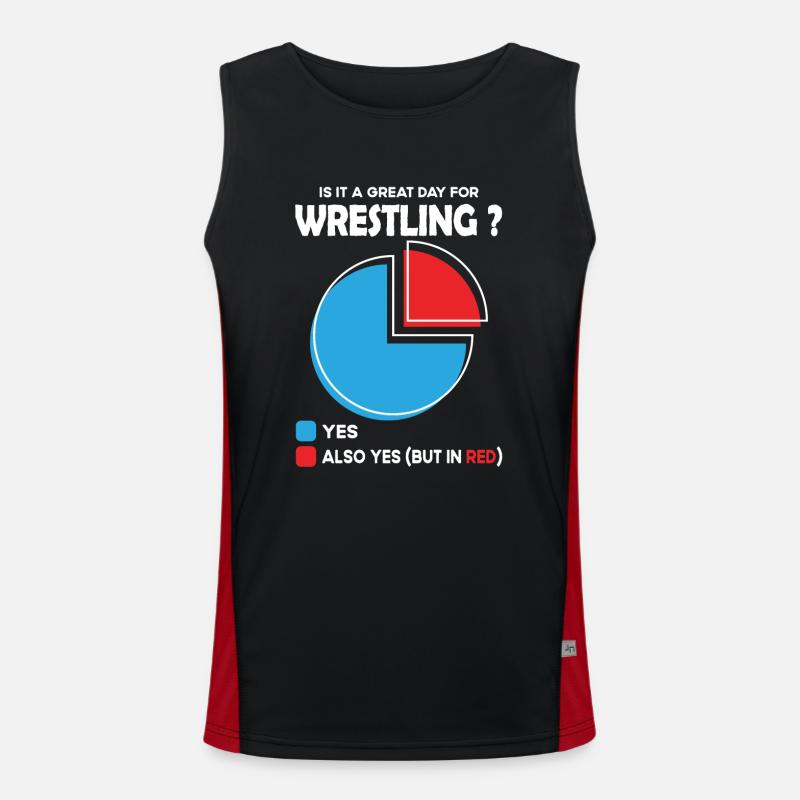 Is it a great Day for wrestling Men's Functional Contrast Tank Top 