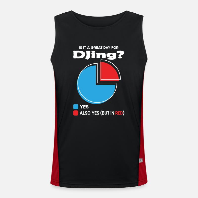 Is it a great Day for djing Men's Functional Contrast Tank Top 
