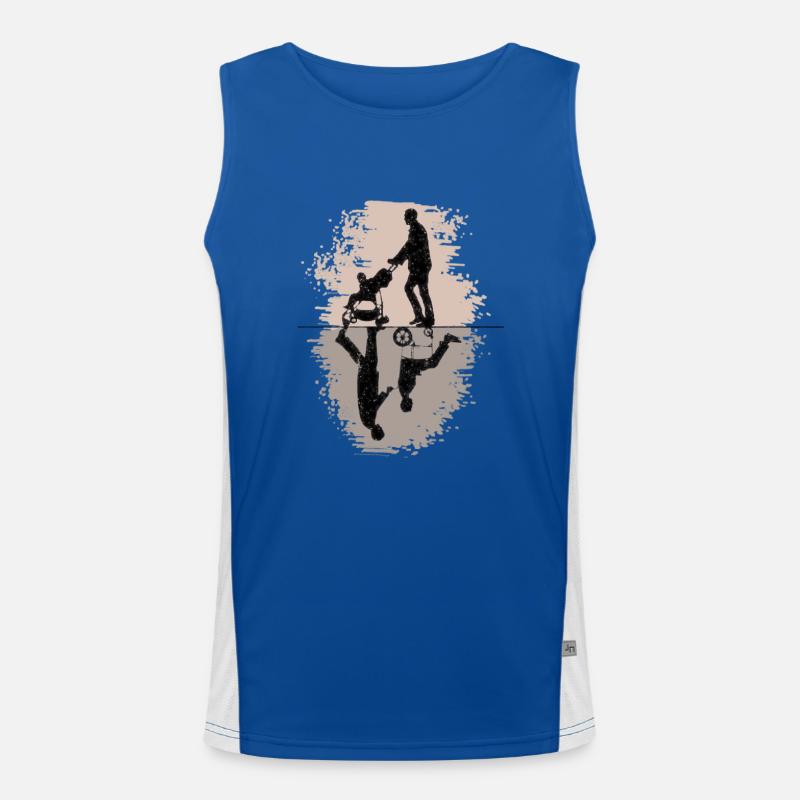 LEBEN Funktionelles Kontrast-Tank Top für Männer 