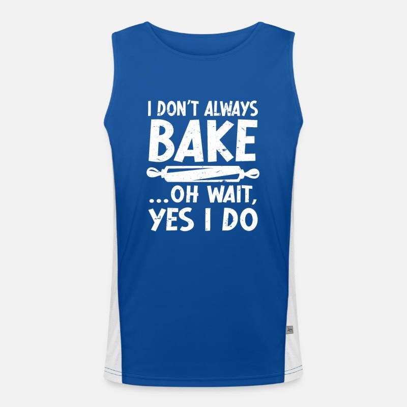 Baking Pun Bake Cook Chef Baker Funktionelles Kontrast-Tank Top für Männer 