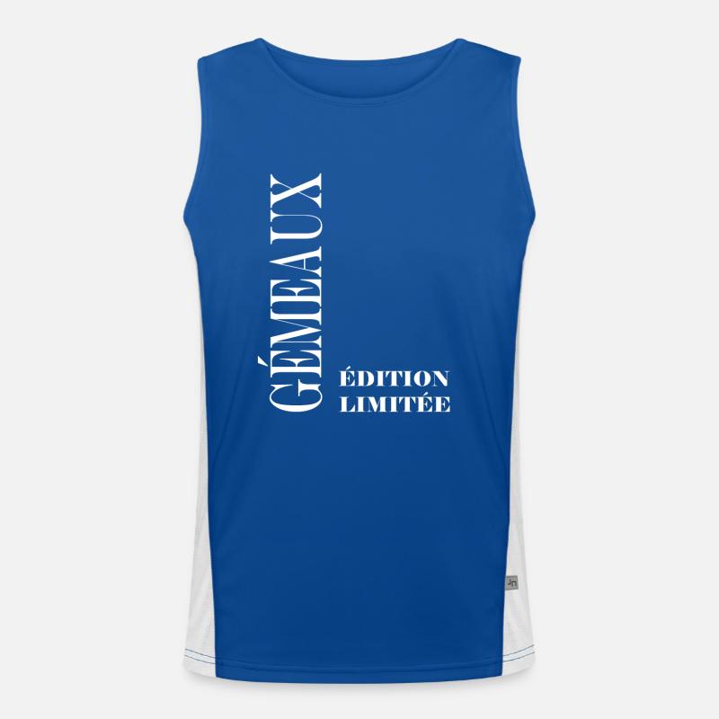 gémeaux Débardeur respirant contrasté Homme 