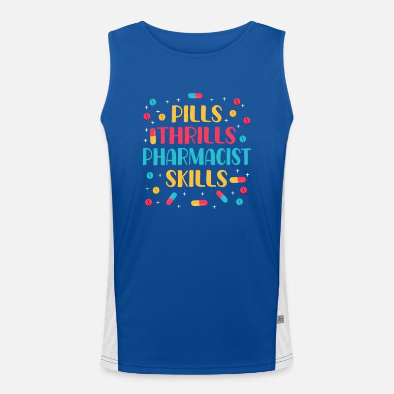 Conception drôle d’apothicaire Débardeur respirant contrasté Homme 