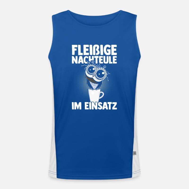 Night Shift Dog Beagle Men's Functional Contrast Tank Top 