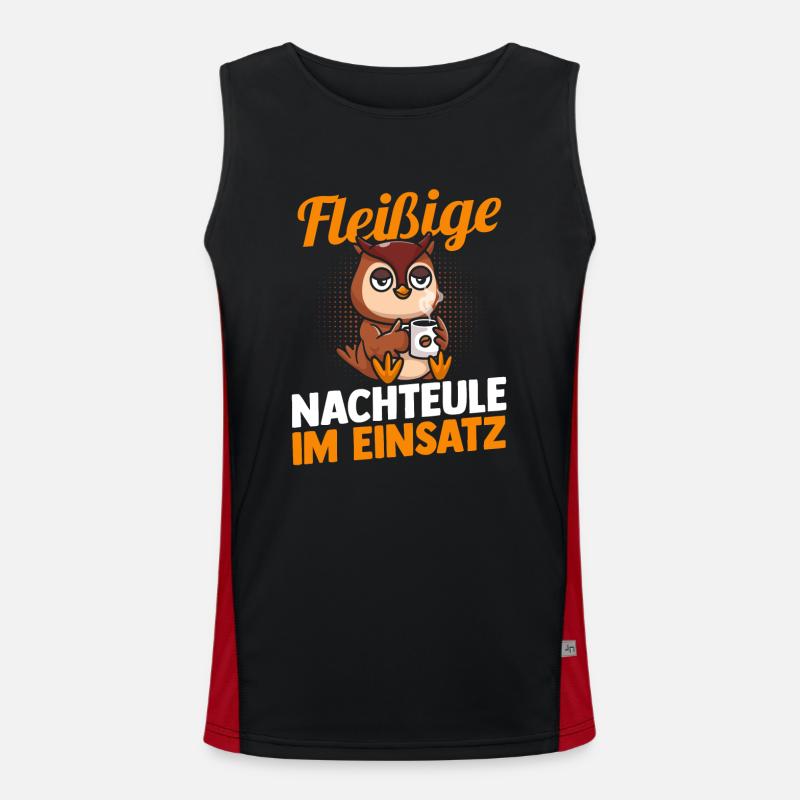 Café Industrieux Night Owl Night Shift Débardeur respirant contrasté Homme 
