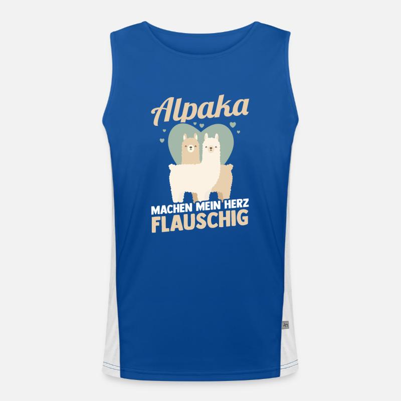 Alpaka Funktionelles Kontrast-Tank Top für Männer 