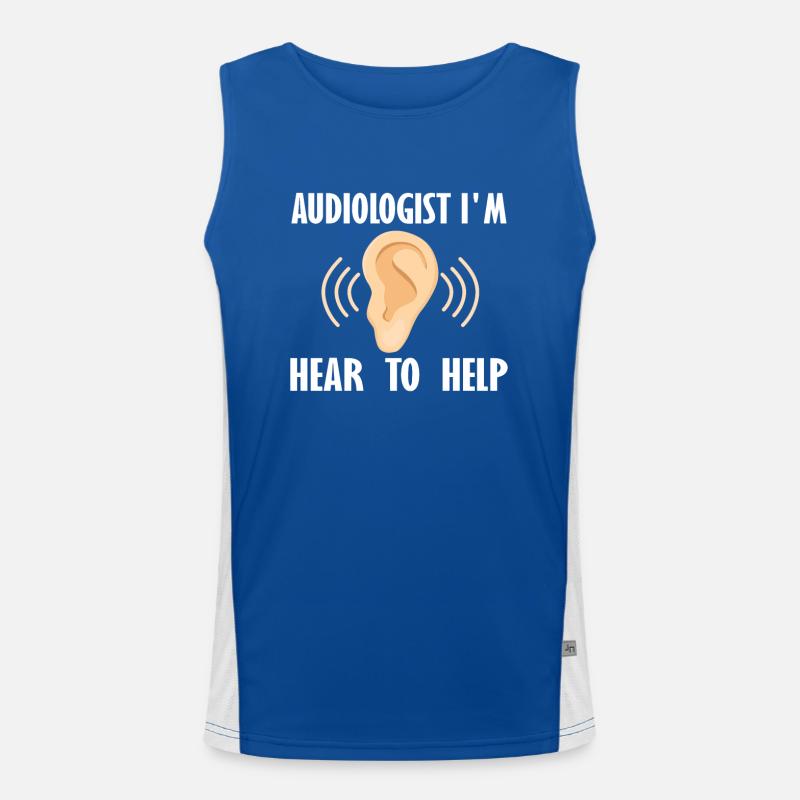 Idée cadeau audiologiste Débardeur respirant contrasté Homme 
