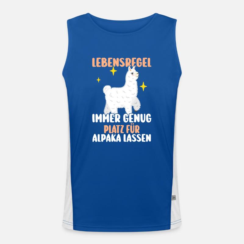 Alpaka Funktionelles Kontrast-Tank Top für Männer 