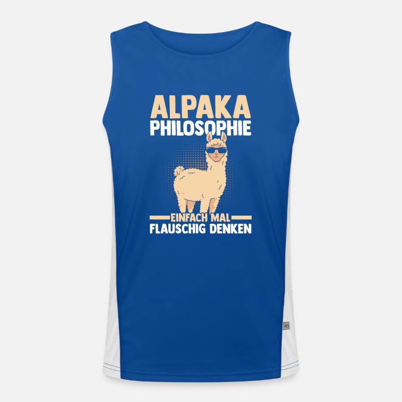 Alpaka Funktionelles Kontrast-Tank Top für Männer 
