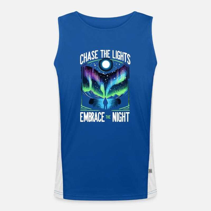 Aurora Aurora Tracker Alaska Wilderness Men's Functional Contrast Tank Top 