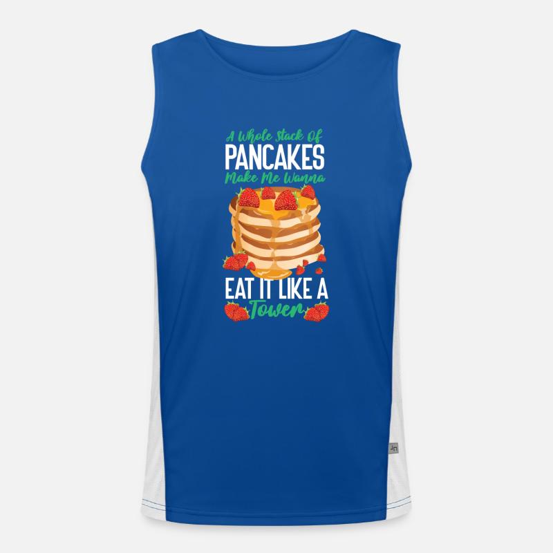 Pancake Lover Kids A Whole Stack Men's Functional Contrast Tank Top 