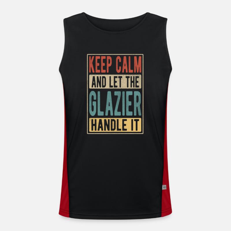 Glazier Retro Gift Men's Functional Contrast Tank Top 
