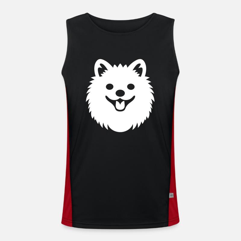 Spitz Funktionelles Kontrast-Tank Top für Männer 