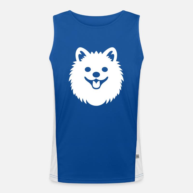 Spitz Funktionelles Kontrast-Tank Top für Männer 