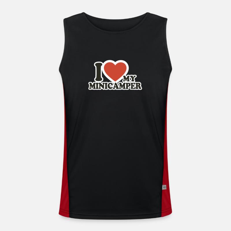 Minicamper Love Camping-Camper Microcamper Funktionelles Kontrast-Tank Top für Männer 