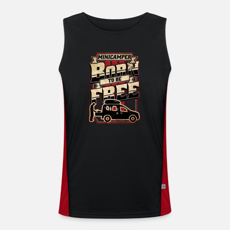 Minicamper BORN Camping-Camper Microcamper Funktionelles Kontrast-Tank Top für Männer 