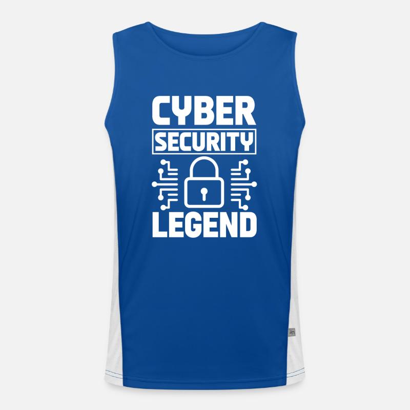 Cyber Security Legend Men's Functional Contrast Tank Top 