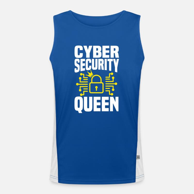 Cyber Security Queen Men's Functional Contrast Tank Top 