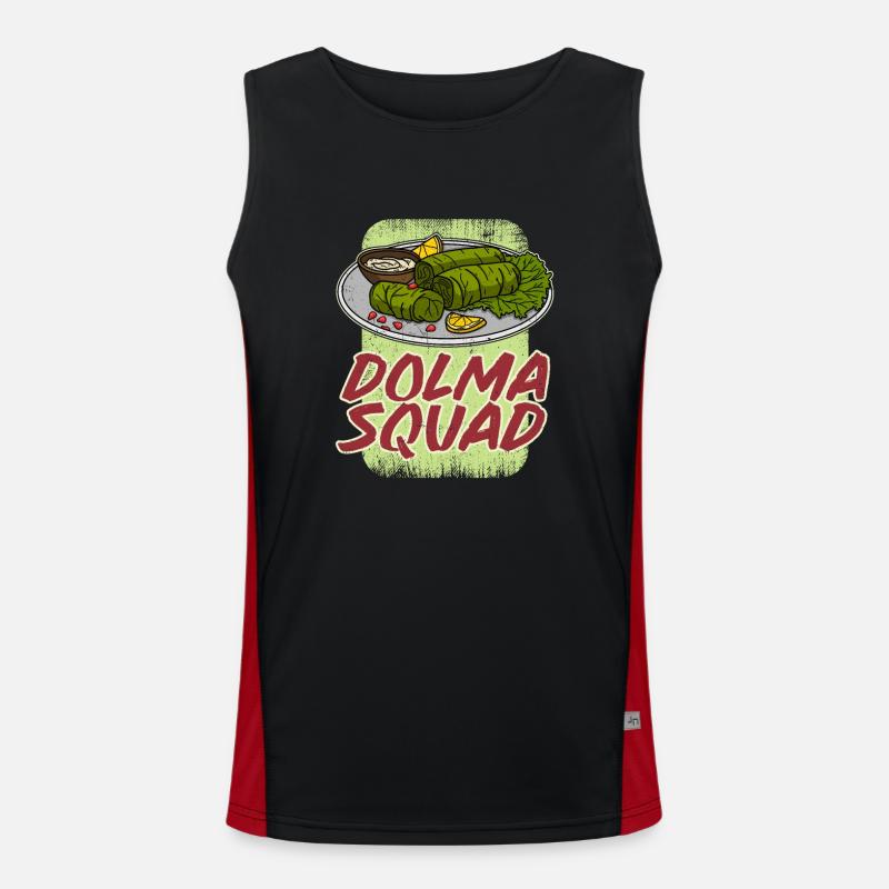 Dolma Feinschmecker Rezepte Sarma Essen Funktionelles Kontrast-Tank Top für Männer 