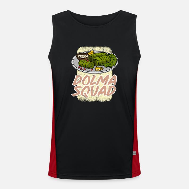 Dolma Feinschmecker Rezepte Sarma Essen Funktionelles Kontrast-Tank Top für Männer 