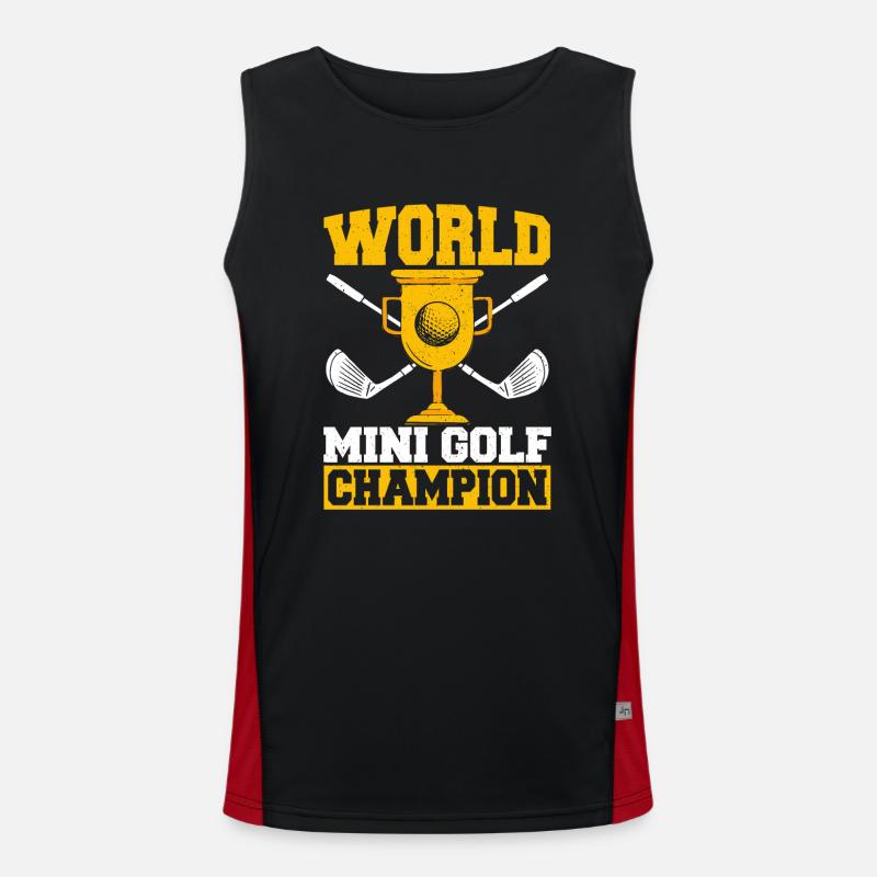 Cadeau pour les -golfeurs Débardeur respirant contrasté Homme 