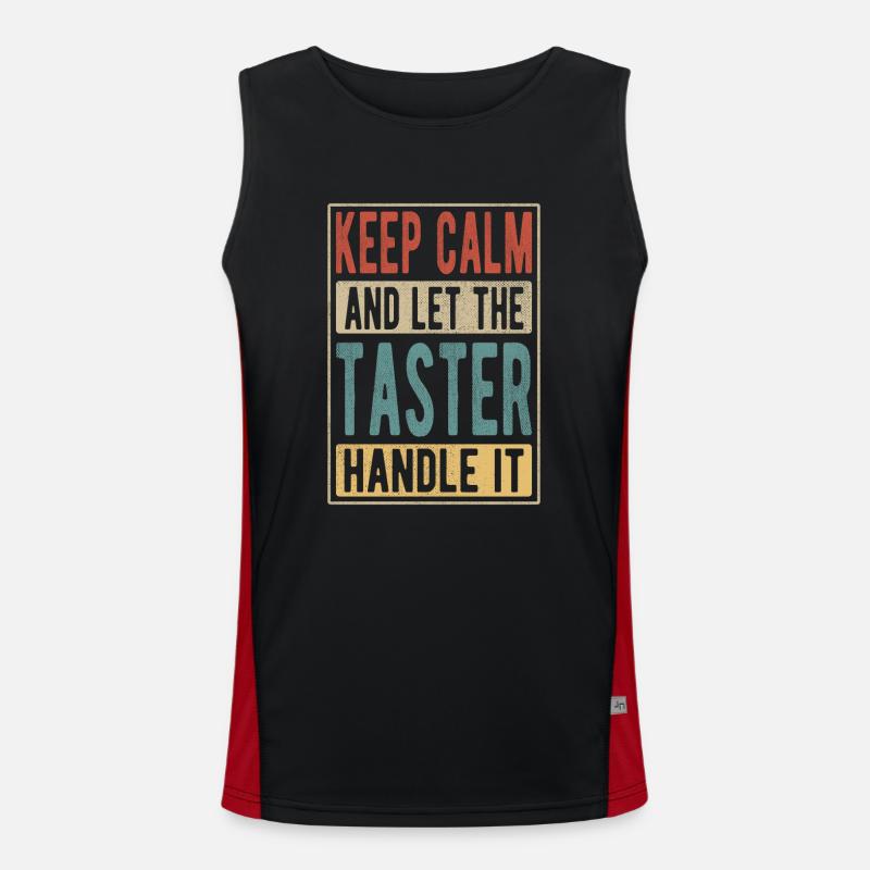 Probier-Retro-Geschenk Funktionelles Kontrast-Tank Top für Männer 
