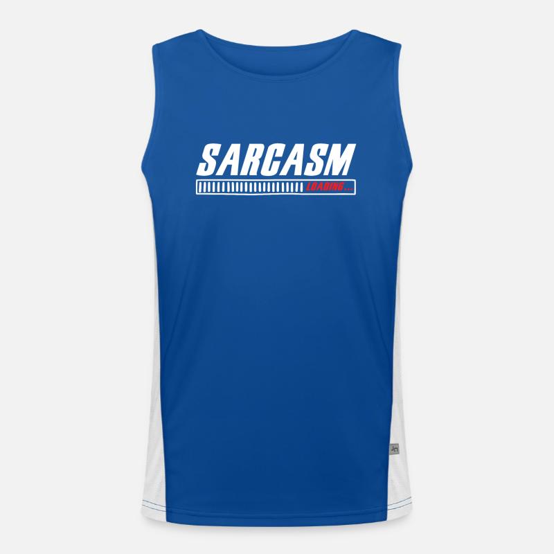 Sarcasm Loading Sarcasm Funny Humor Sarcastic Men's Functional Contrast Tank Top 