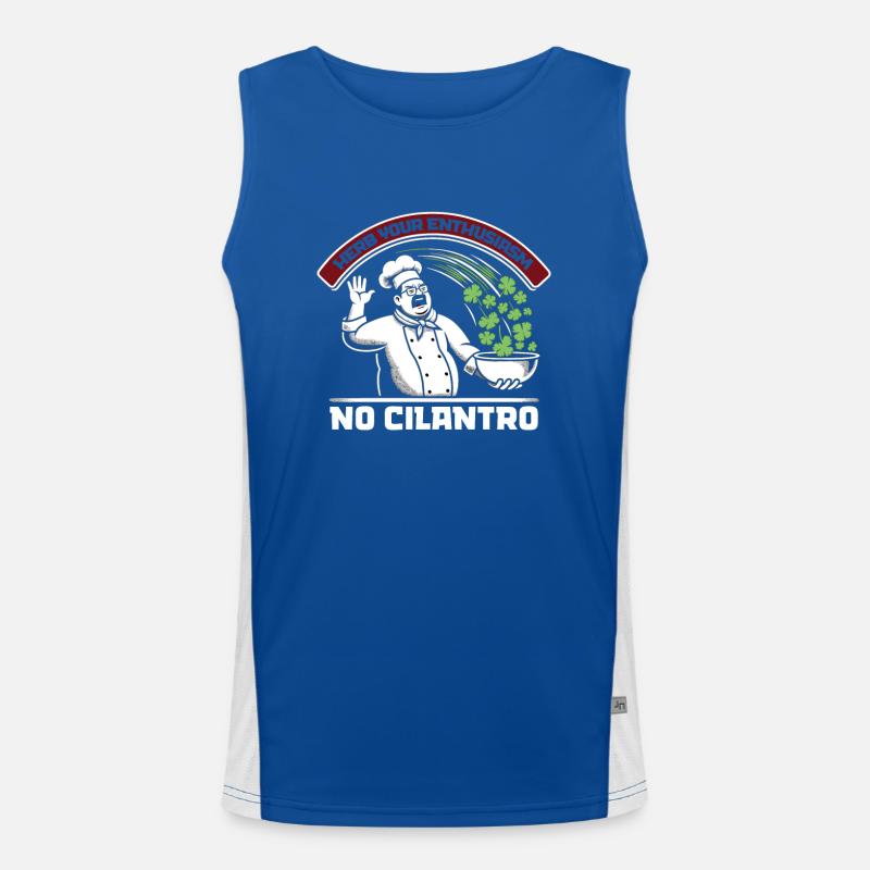 Cilantro Hater Hate Cilantro Soap Button Men's Functional Contrast Tank Top 