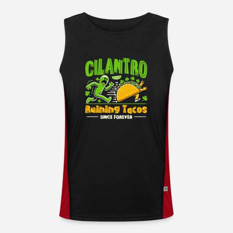 Cilantro Hater Hate Cilantro Soap Button Men's Functional Contrast Tank Top 