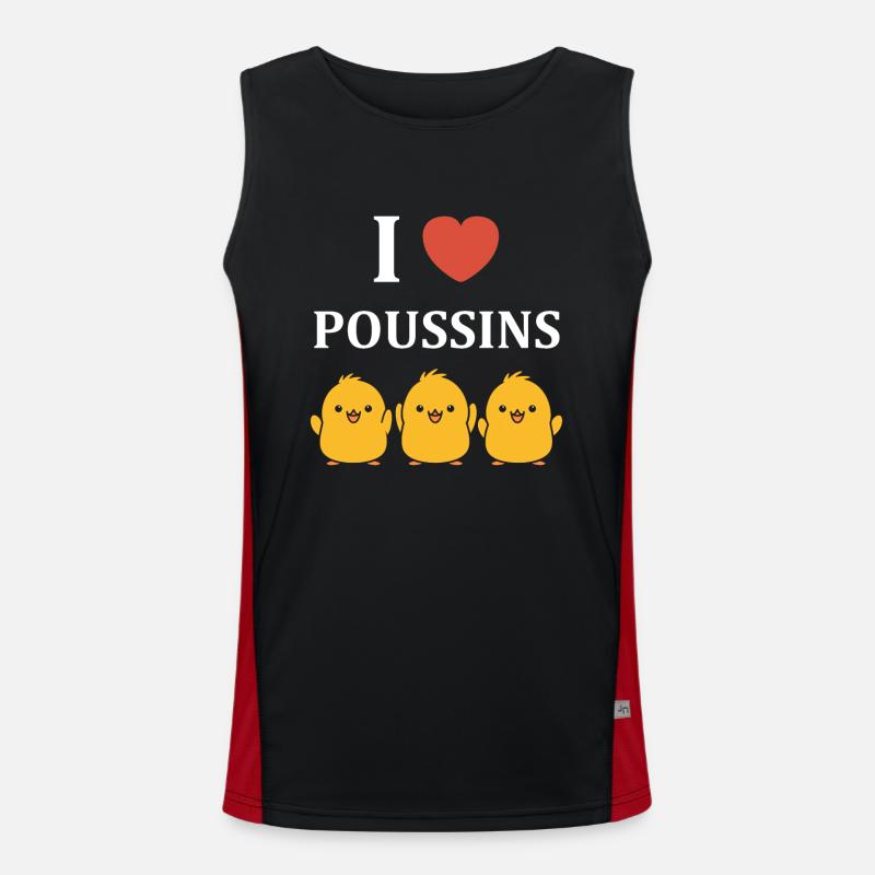 Humour bébé poussin Débardeur respirant contrasté Homme 