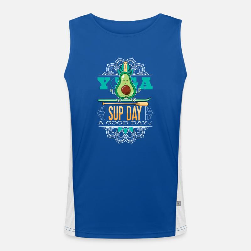 SUP paddleboarding Stand Up Paddle Avocado Yoga Funktionelles Kontrast-Tank Top für Männer 