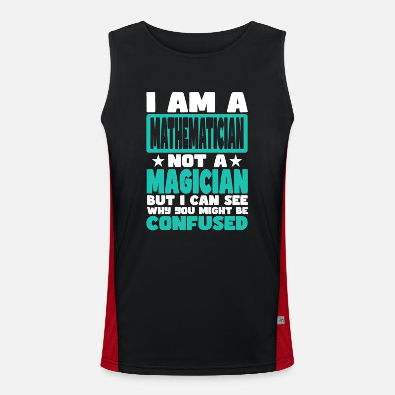 Mathematician Men's Functional Contrast Tank Top 