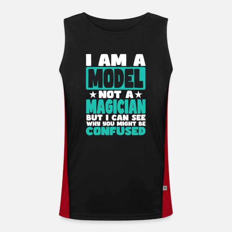 Model Men's Functional Contrast Tank Top 