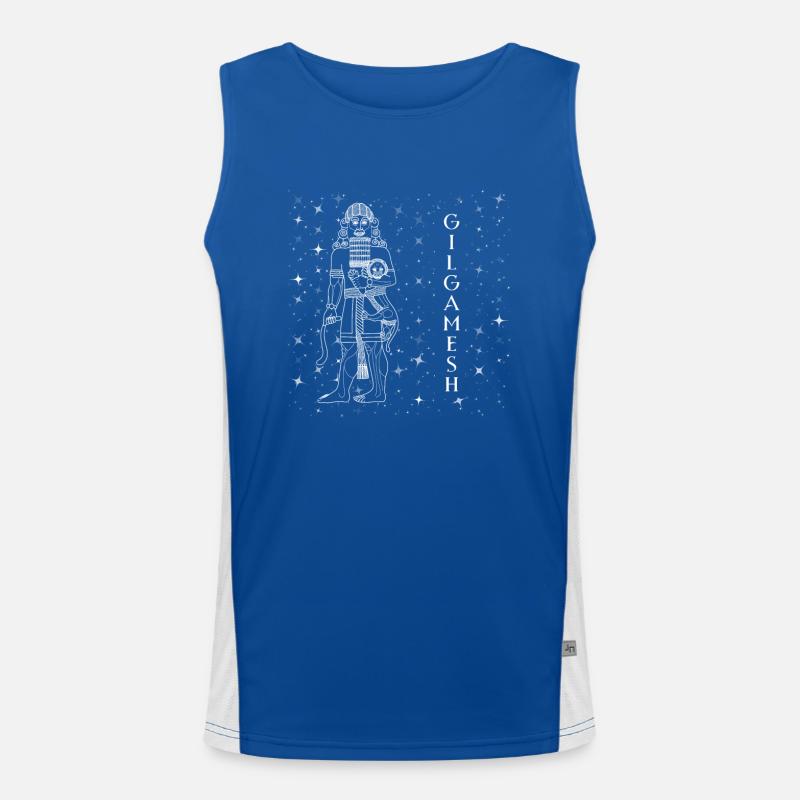 Assyrien Mesopotamien Sumer Sumerer Lehrer Funktionelles Kontrast-Tank Top für Männer 