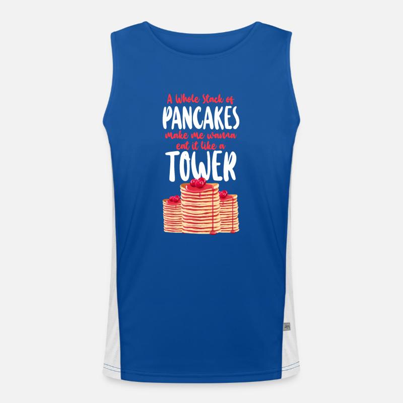 Pancake Lover Kids A Whole Stack Men's Functional Contrast Tank Top 