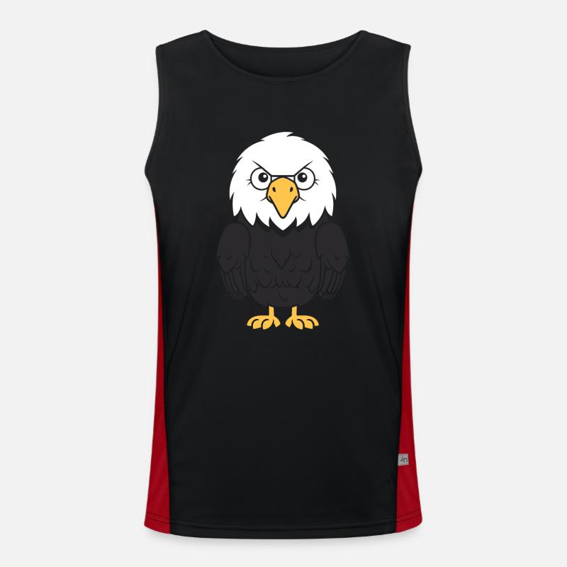 Adler-Vogel Funktionelles Kontrast-Tank Top für Männer 