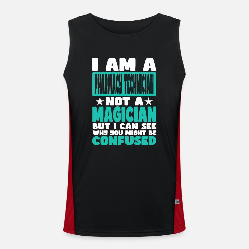 Pharmacy Technician Men's Functional Contrast Tank Top 