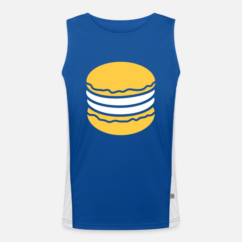 Makrone Funktionelles Kontrast-Tank Top für Männer 