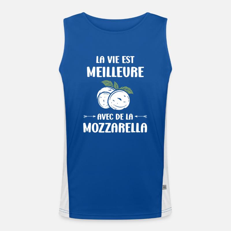 Humour mozzarella Débardeur respirant contrasté Homme 