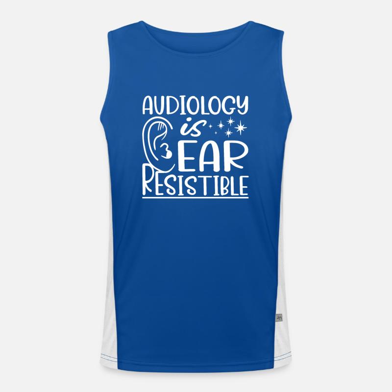 Audiology is ear resistant Men's Functional Contrast Tank Top 