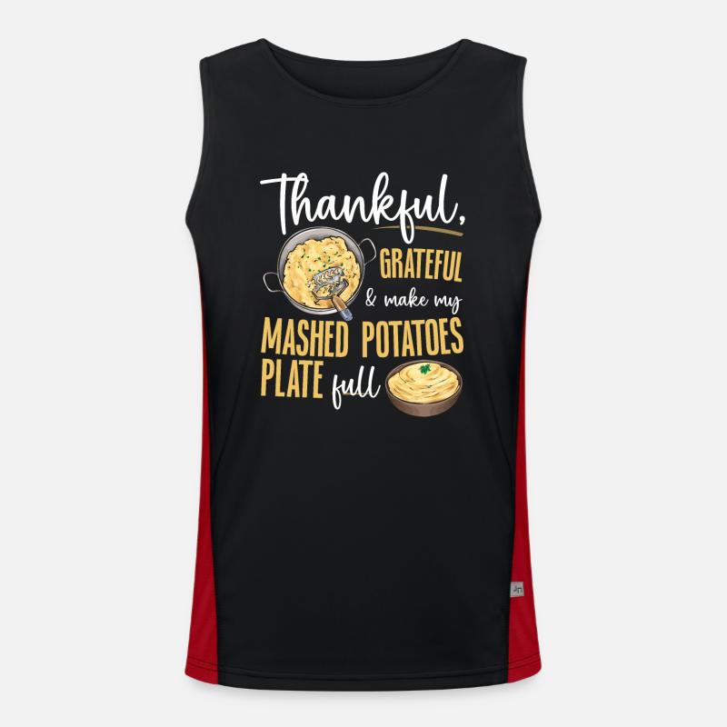 Mashed potatoes Mashed potatoes Men's Functional Contrast Tank Top 