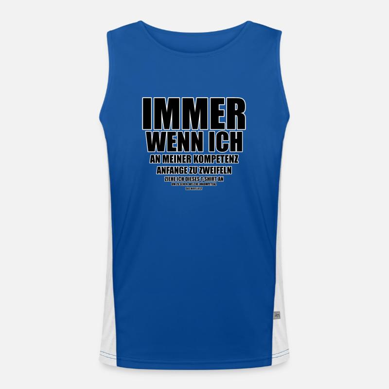 Chaque fois que je commence à douter... Débardeur respirant contrasté Homme 